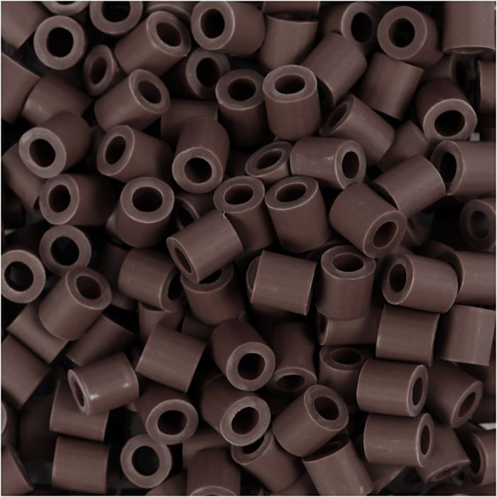 Les Perles NABBI BioBeads, dim. 5x5 mm, diamètre intérieur 2.5 mm, medium, brun, 3000 pièces/ 1 Pq.