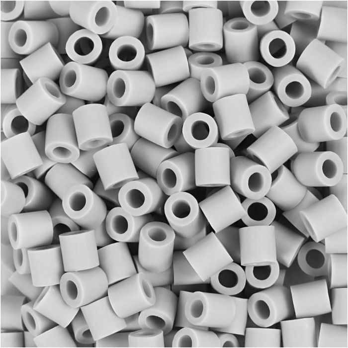 Les Perles NABBI BioBeads, dim. 5x5 mm, diamètre intérieur 2.5 mm, medium, gris, 1000 pièces/ 1 Pq.