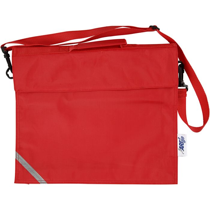 Cartable, 6 cm, 36x31 cm, rouge, 1 pièce