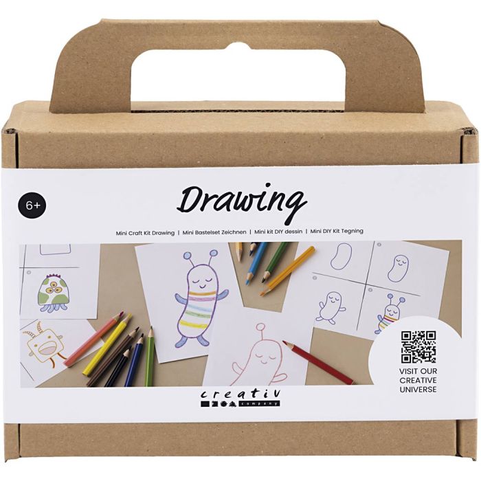 Mini Kit DIY Dessin, Monstres, 1 Pq.
