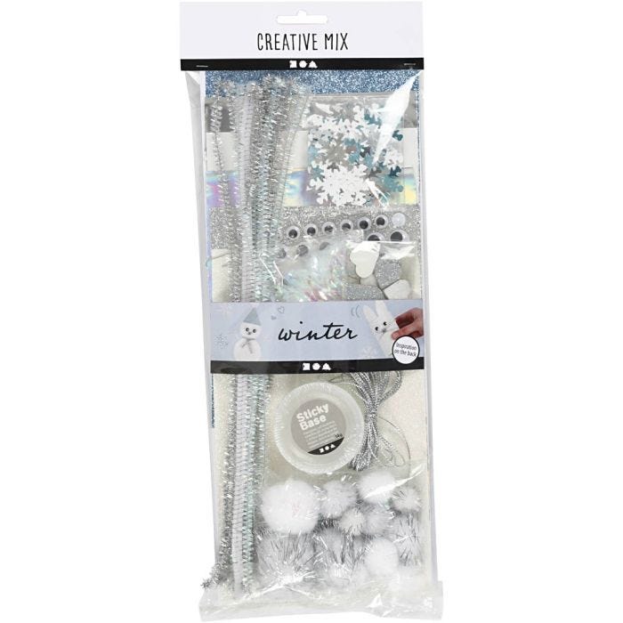 Assortiment de matériel créatif, Hiver, 1 Pq.