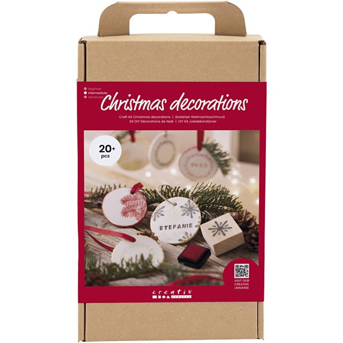 Kit DIY Objets de décorations de Noël, Argile autodurcissante, 1 Pq.