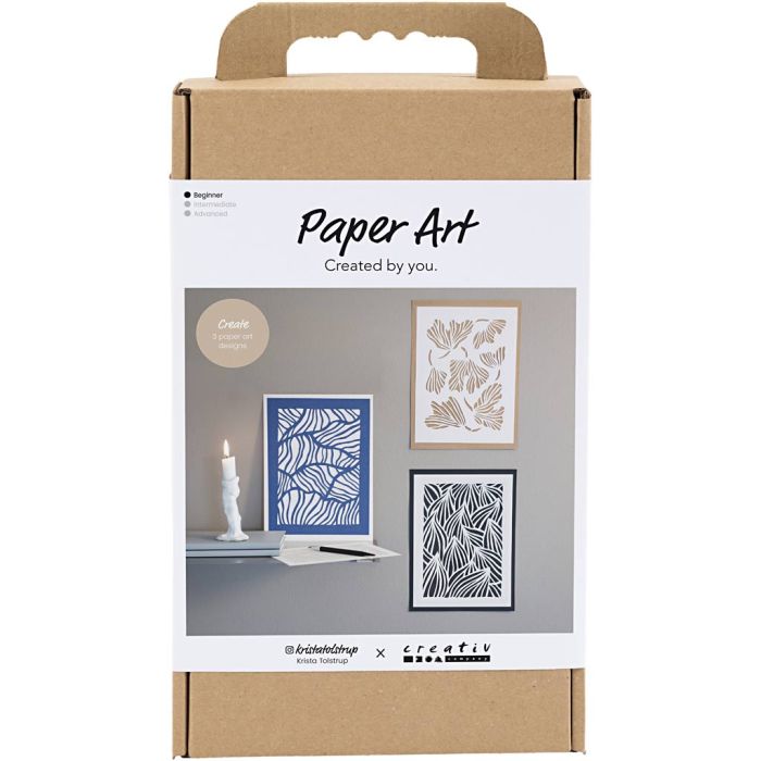 Kit DIY Art sur Papier, Image à suspendre, blanc cassé, 1 Pq.