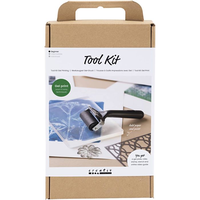 Kit d’outils pour l’impression sur plaque de gel, 1 Pq.