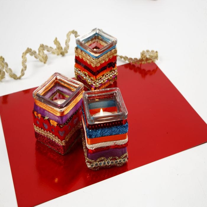 Decorated Oil Lamps