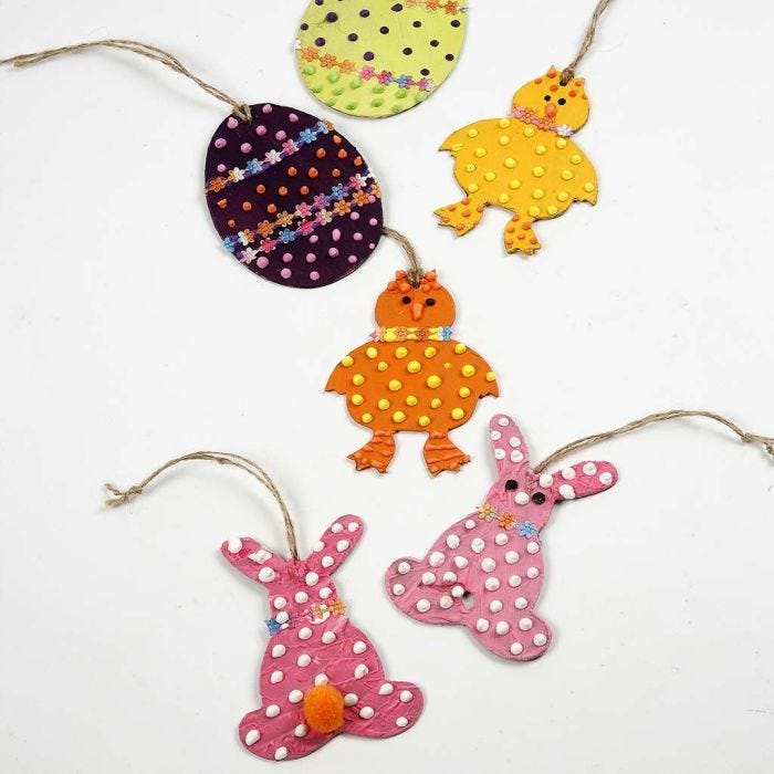 Puffed up Easter Hanging Decorations