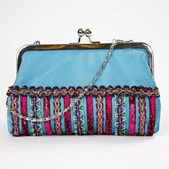 A bag with ribbons