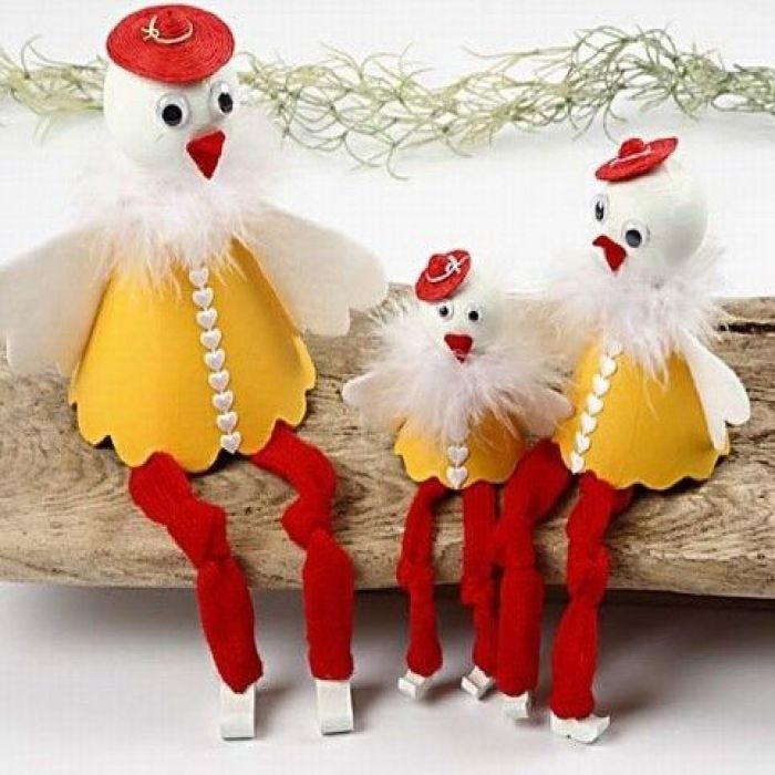 Cone chicks for the book shelf