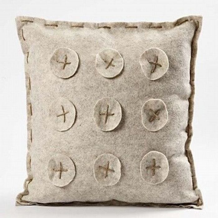 Cushion in Textured Acrylic Felt