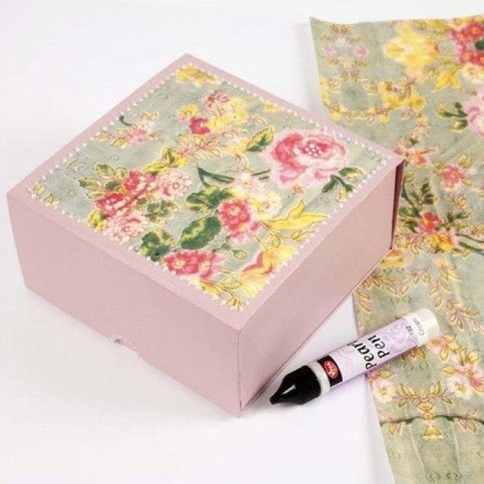 A decorated box