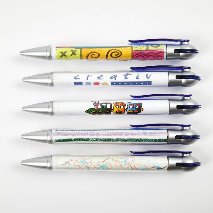 Dekoreret kuglepen med hulrum