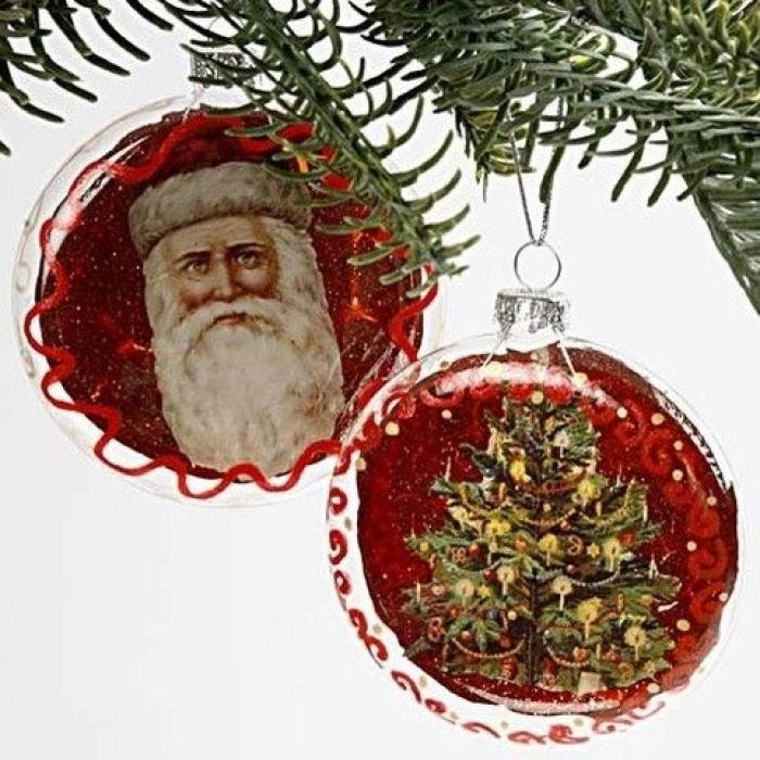 Flat Christmas Baubles