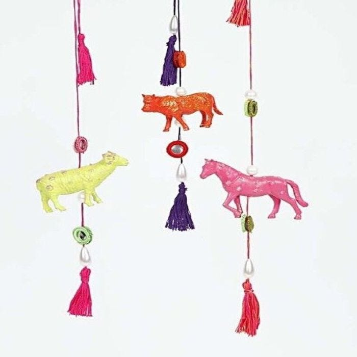 Bohemian Farm Animals on a String