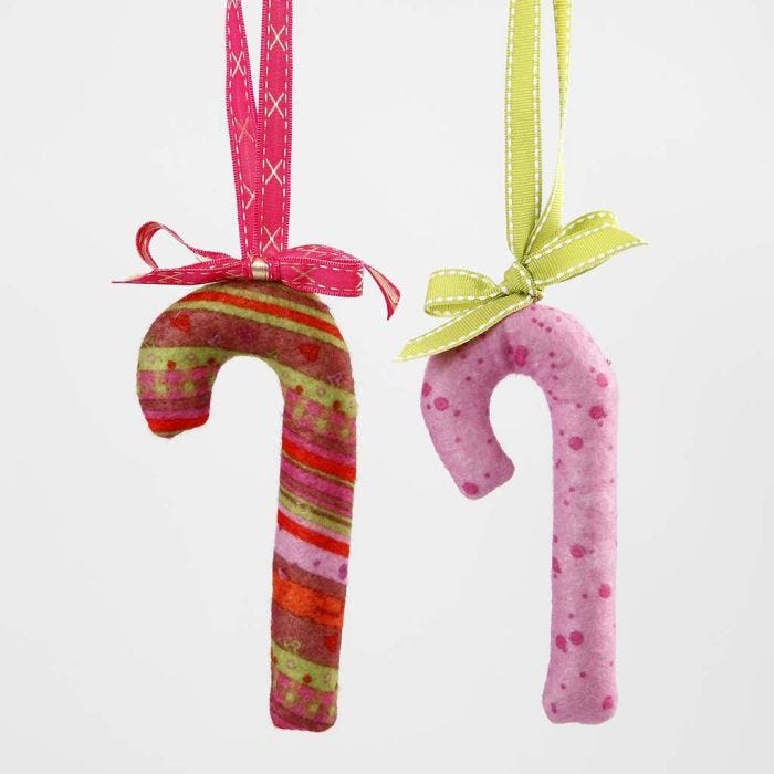 Candy Canes made from Felt