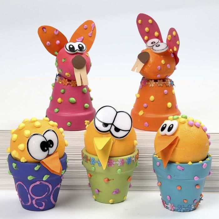 Créatures pascales à boutons