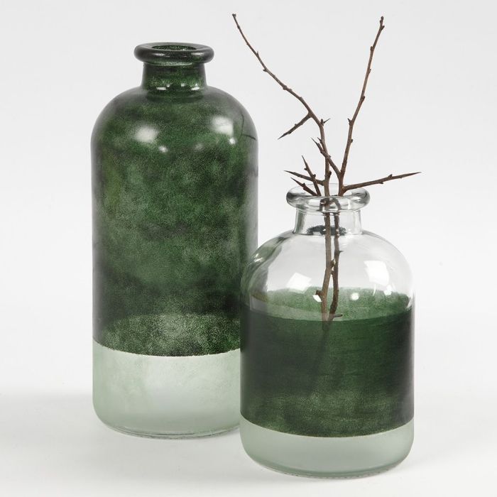 Flacons de pharmacie décorés avec de la peinture Glass Color