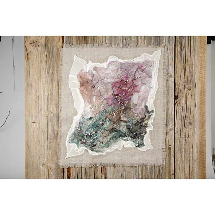 Kunstværker med håndlavet silke