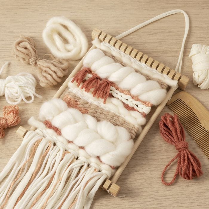 Kit de démarrage DIY: Apprenez à tisser sur un métier à tisser