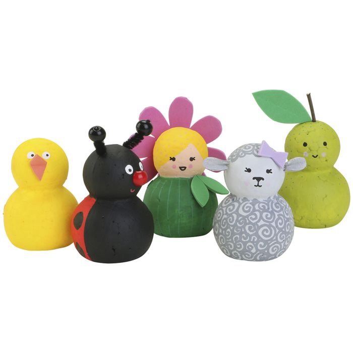 Figurines imaginaires, à ressorts et en polystyrène