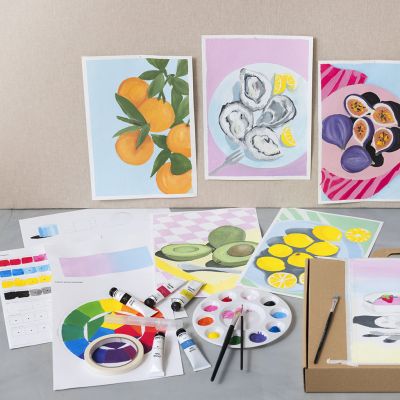 Kit de d&eacute;marrage DIY&nbsp;: Apprendre &agrave; peindre avec de la gouache