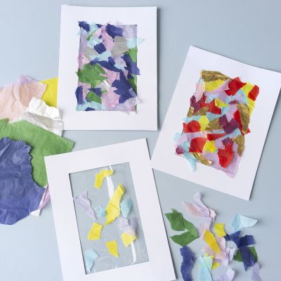Image abstraite avec du papier de soie