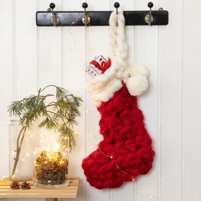 Un bas de Noël crocheté pour les cadeaux du calendrier de l'Avent