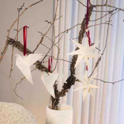 Décorations de Noël en origami
