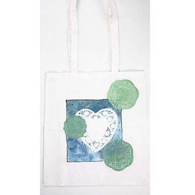 Shopping bag with long handle