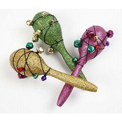 Maracas avec paillettes