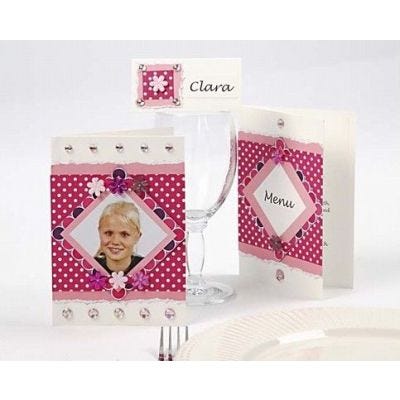 Cartes à barres de couleur rose