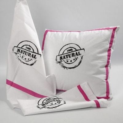Impression au pochoir sur un torchon et une housse de coussin