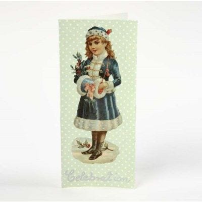  Une Carte de Vœux avec Découpage et Découpe Vintage
