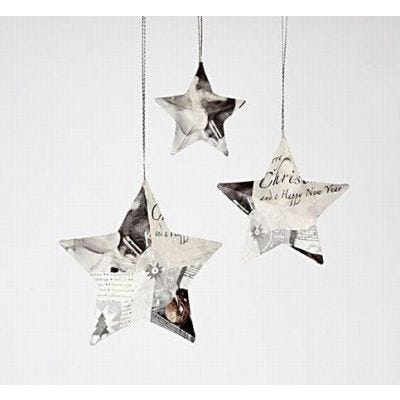Stars with Napkin Decoupage