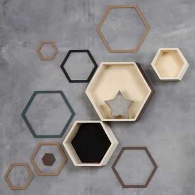 Chalky Vintage Look painted Wall Decorations & Storage Boxes