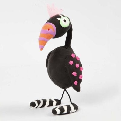 Un oiseau exotique fait avec du polystyrène