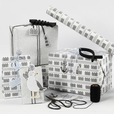 Emballage cadeau noir
