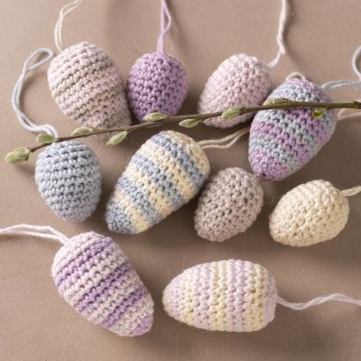 Œufs de Pâques crochetés