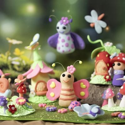 Un monde de contes de fées en pâte Silk Clay®