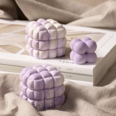 Sculptures en forme de bulles en mélange de moulage de résine coloré
