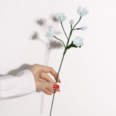 Petit bouquet de marguerites en fil chenille