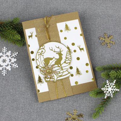 Poroaiheinen lumipallo kortissa