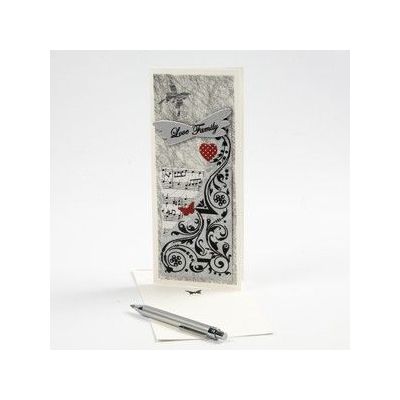 A Card with Rub-On transfer designs