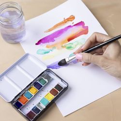 Bloc Aquarelle, A4, feuille 210x297 mm, 180 gr, blanc, 20 flles/ 1 pièce