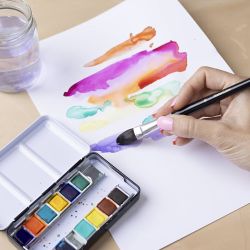 Bloc Aquarelle, A5, feuille 148x210 mm, 180 gr, blanc, 20 flles/ 1 pièce