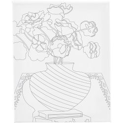 Toile de peintre imprimée
