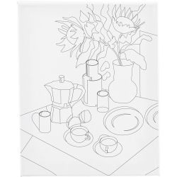 Toile de peintre imprimée