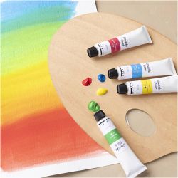 Peinture gouache, couleurs classiques, 6x20 ml/ 1 Pq.