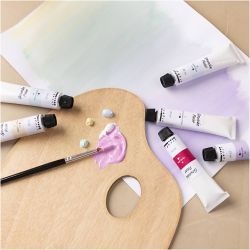 Peinture gouache, couleurs pastel, 6x20 ml/ 1 Pq.