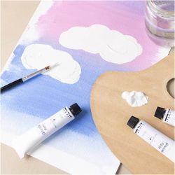 Peinture gouache, blanc, 3x20 ml/ 1 Pq.
