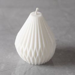 Moule en Silicone, Forme de gouttelette nervurée, H : 8 cm, d 7 cm, 1 pièce/ 1 Pq.